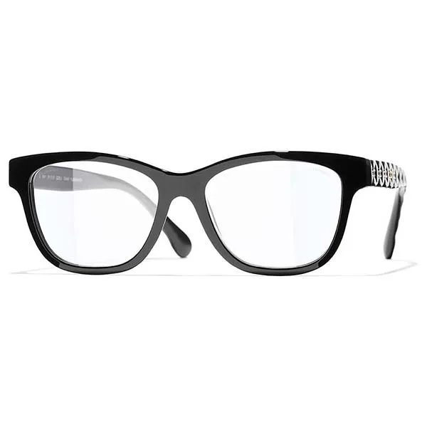 Kính Mắt Cận Chanel Eyeglasses Black CH3443 C622 Màu Đen - Kính mắt - Vua Hàng Hiệu