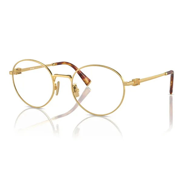Kính Mắt Cận Nữ Miu Miu Eyeglasses 52XV 5AK1O1 Màu Vàng Gold - Kính mắt - Vua Hàng Hiệu