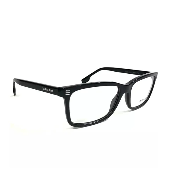 Kính Mắt Cận Nam Burberry Eyeglasses Frames B2352 3001 Black Rectangular Màu Đen
