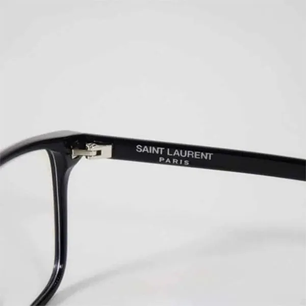 Kính Mắt Cận Nữ Saint Laurent Rectangular Eyeglasses SL187 005 Màu Đen