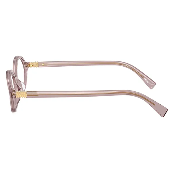 Kính Mắt Cận Nữ Miu Miu 0MU 01XV 12W1O1 Transparent Mauve Oval Glasses Màu Hồng - Kính mắt - Vua Hàng Hiệu