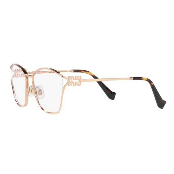 Kính Mắt Cận Nữ Miu Miu 0MU 53UV ZVF1O1 Pink Gold Eyeglasses Màu Vàng Hồng - Kính mắt - Vua Hàng Hiệu