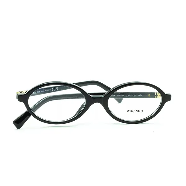 Kính Mắt Cận Nữ Miu Miu VMU 01X 1AB-1O1 Eyeglasses Màu Đen - Kính mắt - Vua Hàng Hiệu