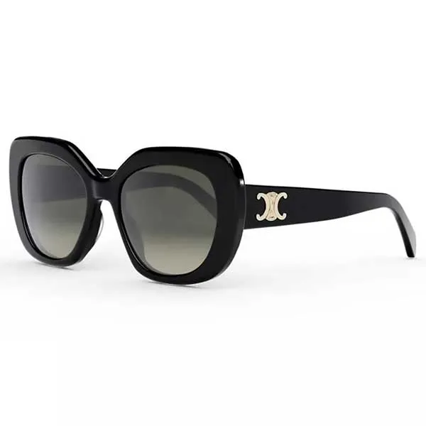 Kính Mát Celine Sunglasses Triomphe Butterfly CL40226U 01F Màu Đen - Kính mắt - Vua Hàng Hiệu