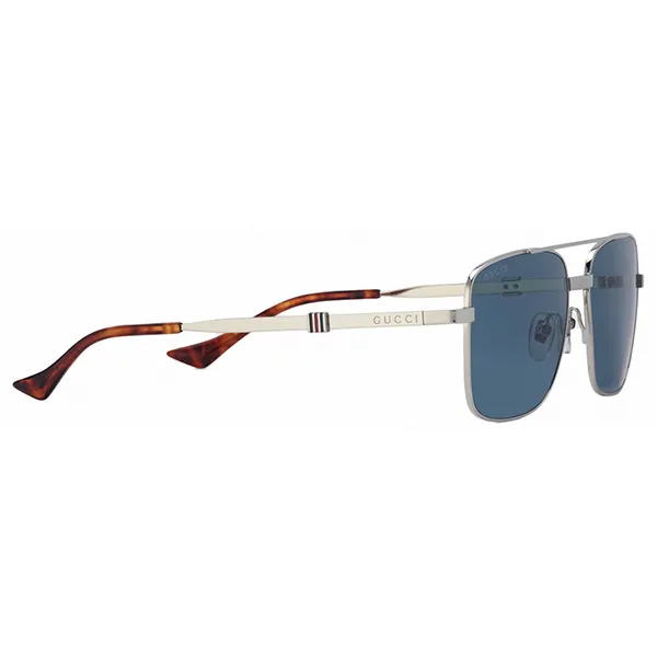 Kính Mát Gucci Sunglass 755269 I3330 8140 Màu Xanh/Bạc - Kính mắt - Vua Hàng Hiệu