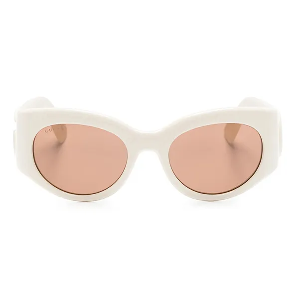 Kính Mát Nam Gucci Sunglasses GG1544S Màu Trắng Kem