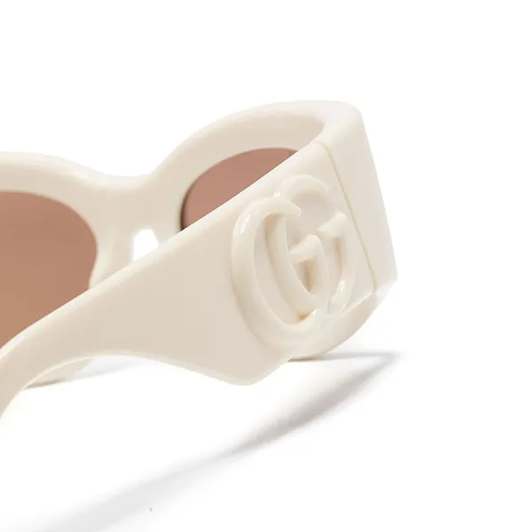 Kính Mát Nam Gucci Sunglasses GG1544S Màu Trắng Kem