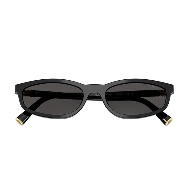 Kính Mát Miu Miu 0MU A06S 16K08Z Black Dark Grey Màu Đen - Kính mắt - Vua Hàng Hiệu