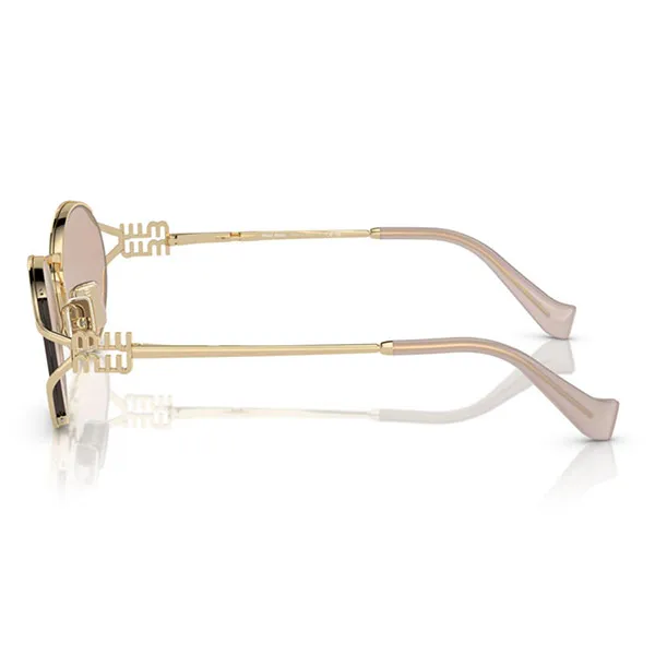 Kính Mát Miu Miu Sunglasses SMU52Y ZVN20F Màu Vàng Hồng - Kính mắt - Vua Hàng Hiệu