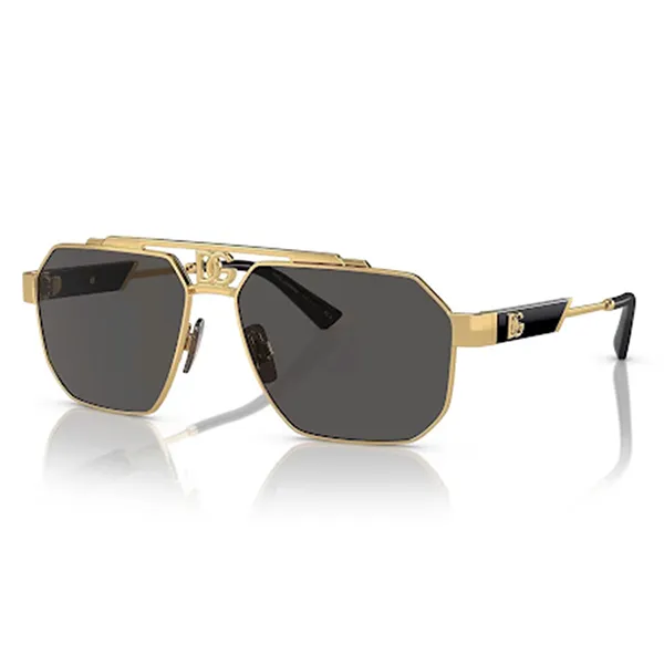 Kính Mát Nam Dolce & Gabbana DG2294 With Grey Lenses And Gold Frame Màu Vàng Xám Size 59 - Kính mắt - Vua Hàng Hiệu