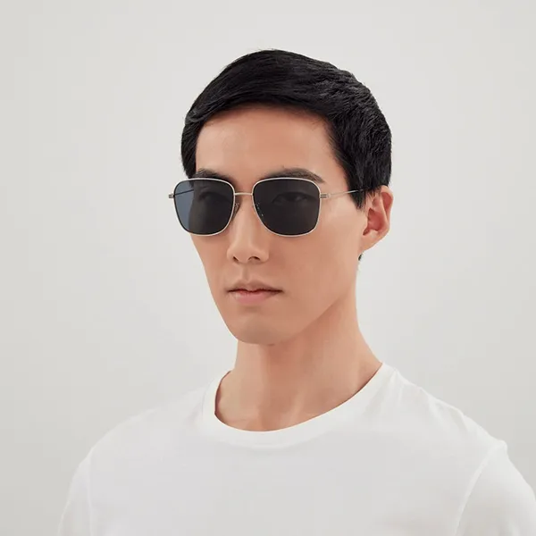 Kính Mát Nam Gucci Sunglasses GG1464SA 004 Silver Màu Bạc Xanh