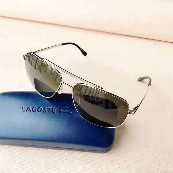 Kính Mát Nam Lacoste Green Pilot Men's Sunglasses L188S 714 59 Màu Xanh Vàng - Kính mắt - Vua Hàng Hiệu