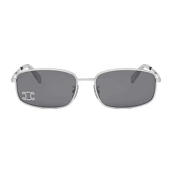 Kính Mát Celine Triomphe Rhinestone With Crystals Sliver Sunglasses CL40285U 16A Màu Xám Bạc - Kính mắt - Vua Hàng Hiệu