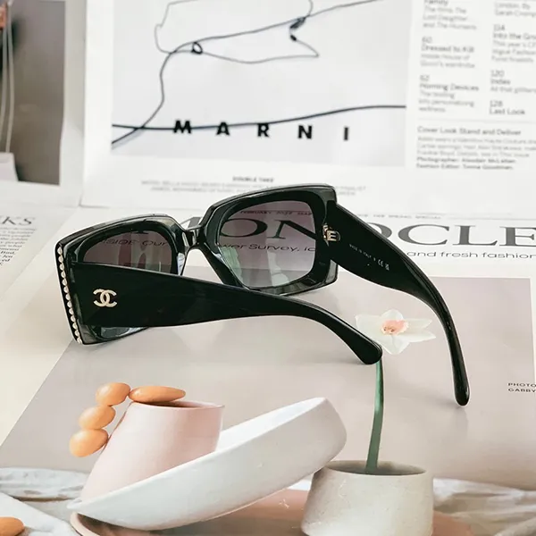 Kính Mát Nữ Chanel Square CH5480H Sunglasses Màu Đen - Kính mắt - Vua Hàng Hiệu