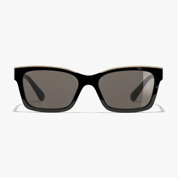 Kính Mắt Nữ Channel Square Sunglasses CH5417/C534/3 Màu Đen Be - Kính mắt - Vua Hàng Hiệu