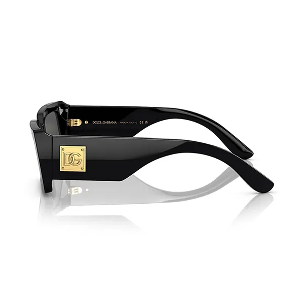 Kính Mát Nữ Dolce & Gabbana D&G 4416 Shiny Black/ Grey Sunglasses Màu Đen