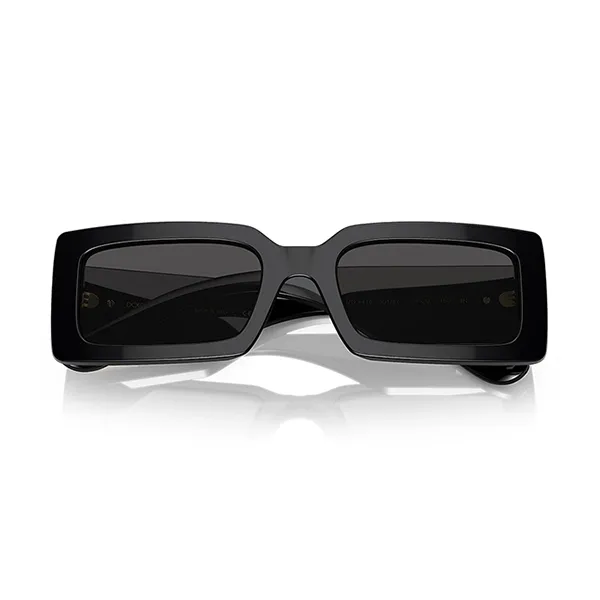 Kính Mát Nữ Dolce & Gabbana D&G 4416 Shiny Black/ Grey Sunglasses Màu Đen