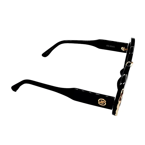 Kính Mát Nữ Elie Saab Black Round Sunglasses ES013S 807 51mm Màu Đen - Kính mắt - Vua Hàng Hiệu