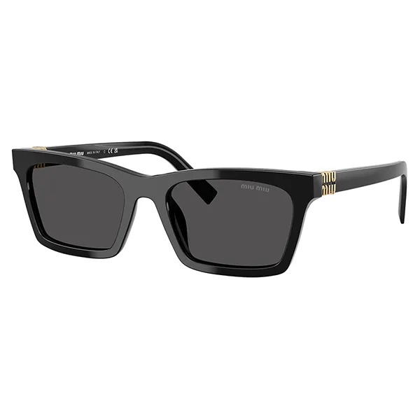 Kính Mát Nữ Miu Miu 0MU A05S 16K08Z Black Rectangular Sunglasses Màu Đen - Kính mắt - Vua Hàng Hiệu