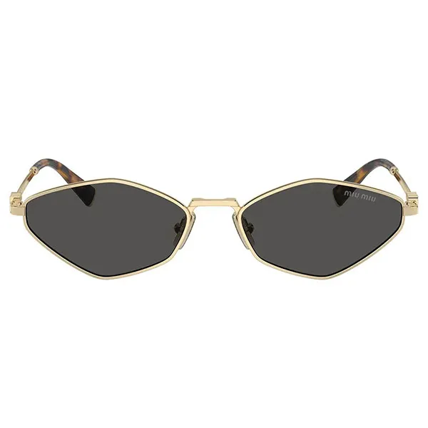 Kính Mát Nữ Miu Miu MU Sunglasses 0MU 56ZS ZVN5S0 Màu Vàng Đen