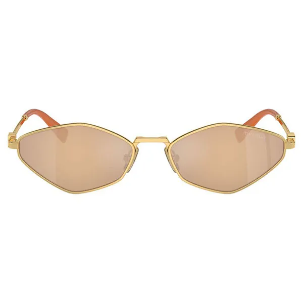 Kính Mát Nữ Miu Miu MU Sunglasses 0MU 56ZS 5AK40D Gold Grey Màu Vàng Xám - Kính mắt - Vua Hàng Hiệu
