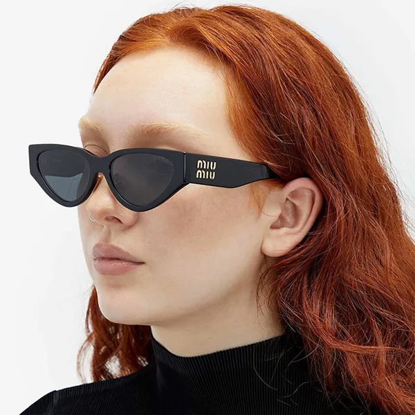 Kính Mát Nữ Miu Miu Sunglasses 03ZS 1AB5S0 Màu Xám Đen