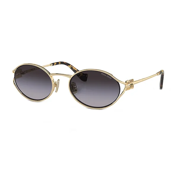 Kính Mát Nữ Miu Miu Sunglasses 0MU 52YS ZVN5D1 Màu Vàng Xám - Kính mắt - Vua Hàng Hiệu
