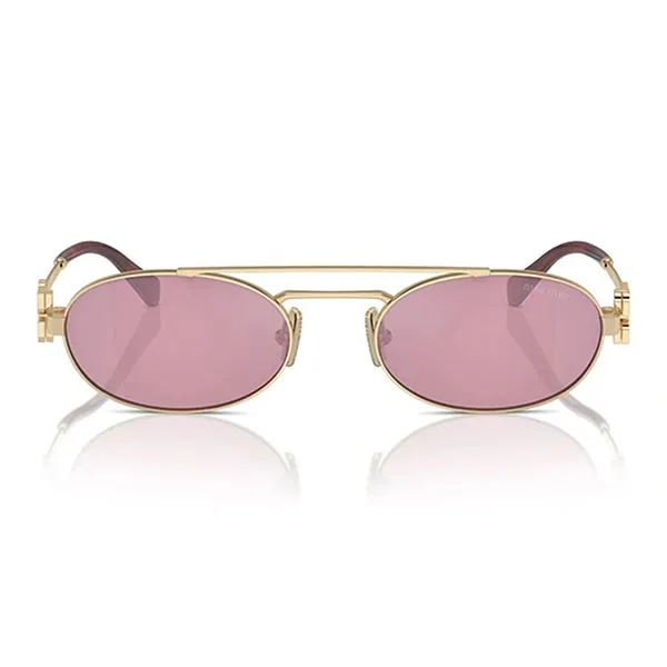 Kính Mát Nữ Miu Miu Sunglasses 0MU 54ZS ZVN50D Màu Hồng Vàng - Kính mắt - Vua Hàng Hiệu