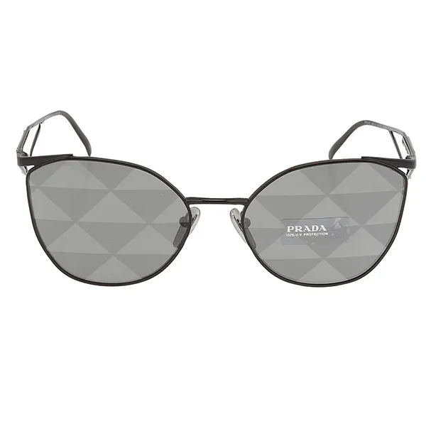 Kính Mát Nữ Prada Grey Pattern Silver Irregular Ladies Sunglasses PRADA PR 50ZS 1AB-03T Màu Xám - Kính mắt - Vua Hàng Hiệu