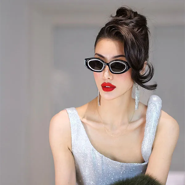 Kính Mắt Nữ Saint De Paris & Crew No 9 Hollywood Black Silver With Grey Lenses Màu Đen - Kính mắt - Vua Hàng Hiệu