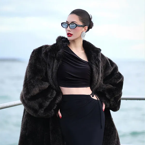 Kính Mắt Nữ Saint De Paris & Crew No 9 Hollywood Black Silver With Silver Mirror Lenses Màu Đen - Bạc - Kính mắt - Vua Hàng Hiệu
