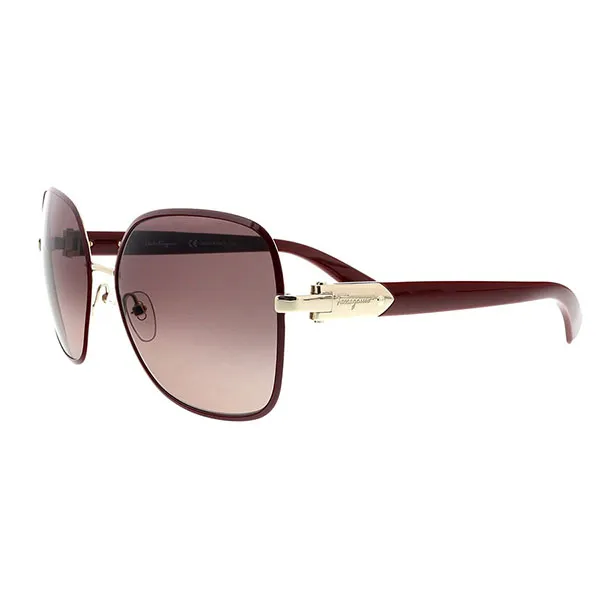 Kính Mát Nữ Salvatore Ferragamo Butterfly Gradient Sunglasses Màu Đỏ Bordeaux SF150S 728 Màu Đỏ - Kính mắt - Vua Hàng Hiệu
