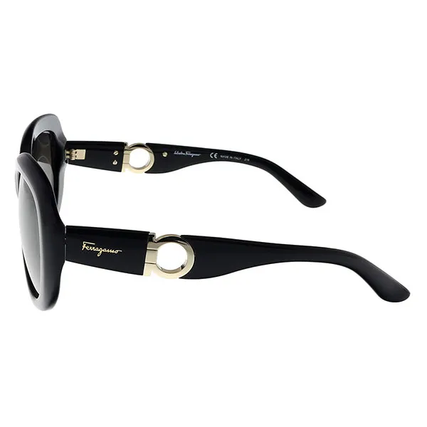 Kính Mát Nữ Salvatore Ferragamo Women's SF727S Oval Màu Đen - Kính mắt - Vua Hàng Hiệu
