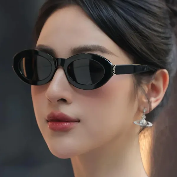 Kính Mát Nữ Yves Saint Laurent YSL Sunglasses SL M136 001 Màu Đen