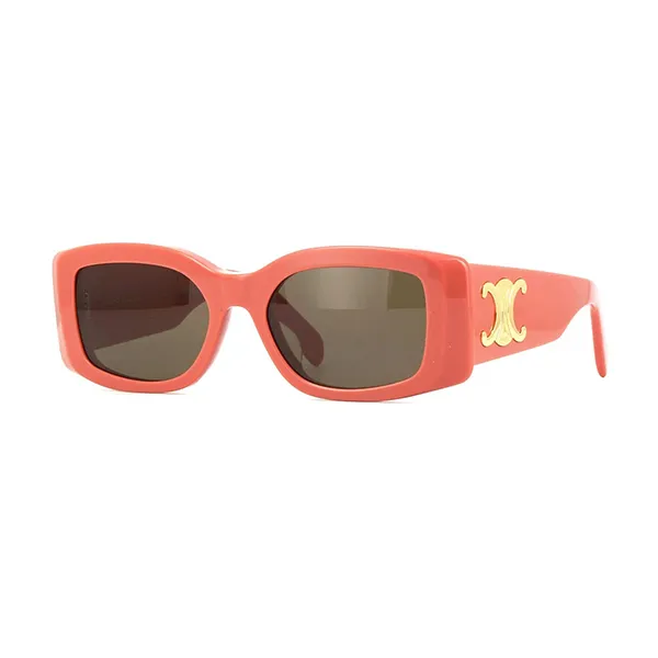 Kính Mát Unisex Celine Triomphe Sunglasses CL40282U 72E Màu Hồng Cam Đào - Kính mắt - Vua Hàng Hiệu