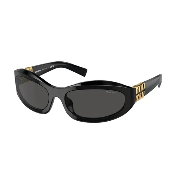 Kính Mát Unisex Miu Miu 0MU 14ZS 16K08Z Màu Đen - Kính mắt - Vua Hàng Hiệu