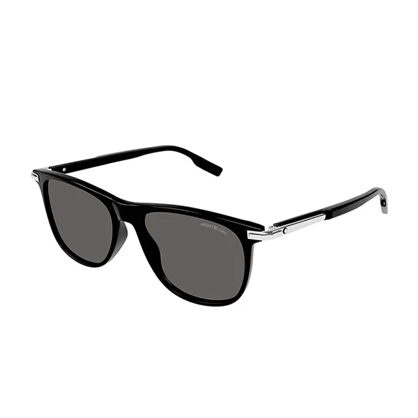 Kính Mát Unisex Montblanc MB0216SA_001.IS Sunglasses Màu Đen Xám - Kính mắt - Vua Hàng Hiệu