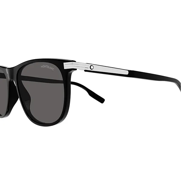 Kính Mát Unisex Montblanc MB0216SA_001.IS Sunglasses Màu Đen Xám - Kính mắt - Vua Hàng Hiệu