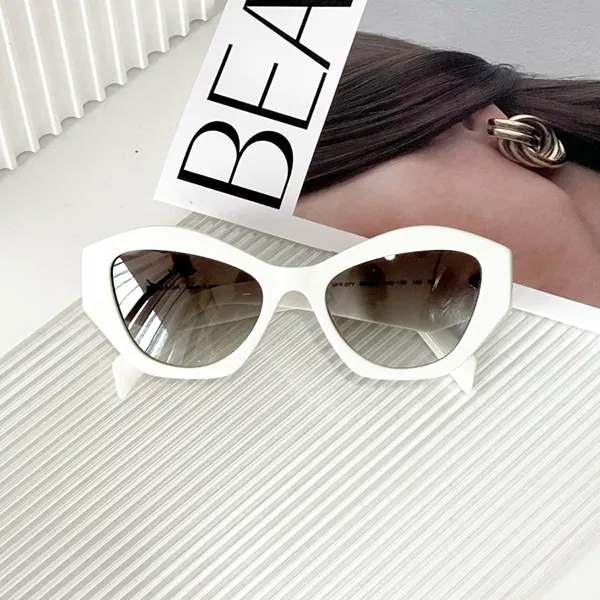Kính Mát Unisex Prada Sunglasses SPR07Y Màu Trắng