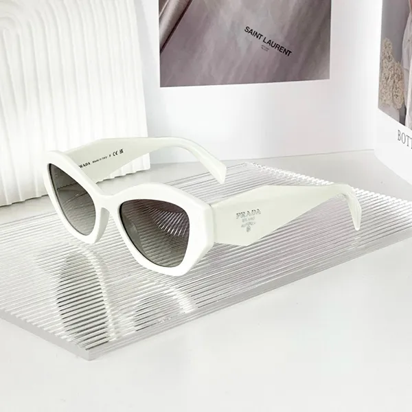 Kính Mát Unisex Prada Sunglasses SPR07Y Màu Trắng