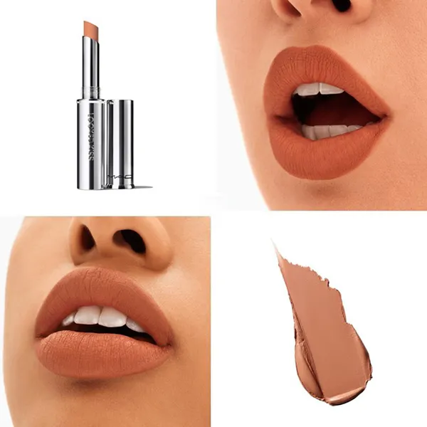 Son MAC Locked Kiss 24HR Lipstick 68 Teaser Màu Cam Nude - Son Môi - Vua Hàng Hiệu
