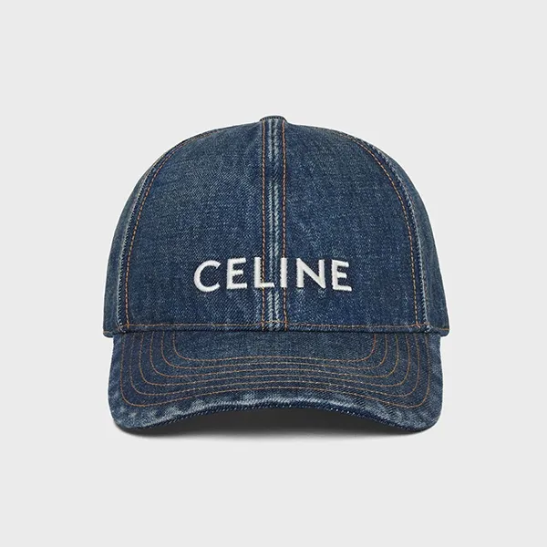 Mũ Celine Baseball Cap In Trail Wash 2AUS9815V.08TI Màu Xanh Denim - Mũ nón - Vua Hàng Hiệu