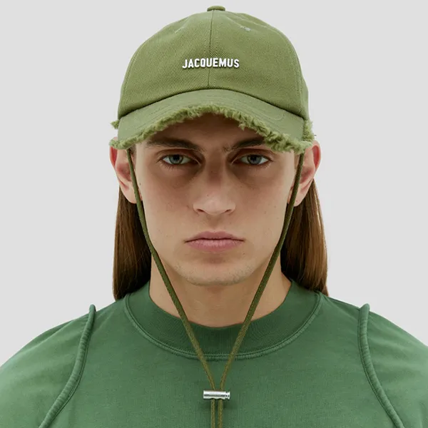 Mũ Jacquemus La Casquette Artichaut In Green 23E235AC452-5012 560 Màu Xanh Size 58
