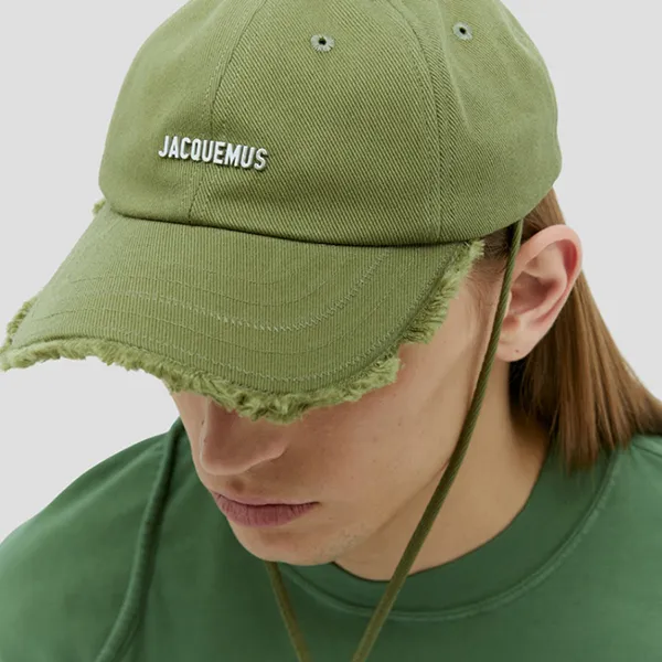 Mũ Jacquemus La Casquette Artichaut In Green 23E235AC452-5012 560 Màu Xanh Size 58