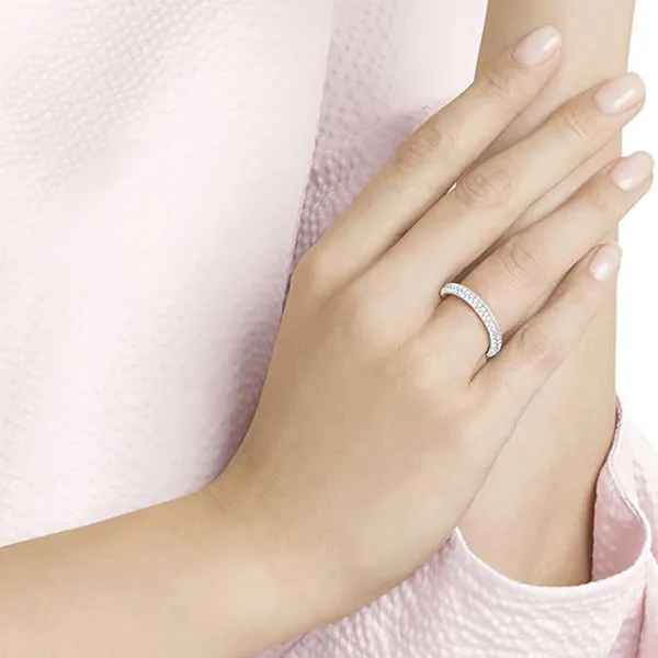Nhẫn Nữ Swarovski Dextera Ring White, Rhodium Plated 5383948 Màu Trắng Bạc Size 52 - Trang sức - Vua Hàng Hiệu