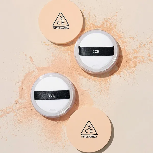 Phấn Phủ Dạng Bột 3CE Natural Finish Loose Powder Tone 002 Medium Beige
