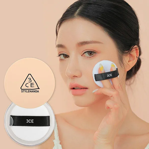 Phấn Phủ Dạng Bột 3CE Natural Finish Loose Powder Tone 002 Medium Beige