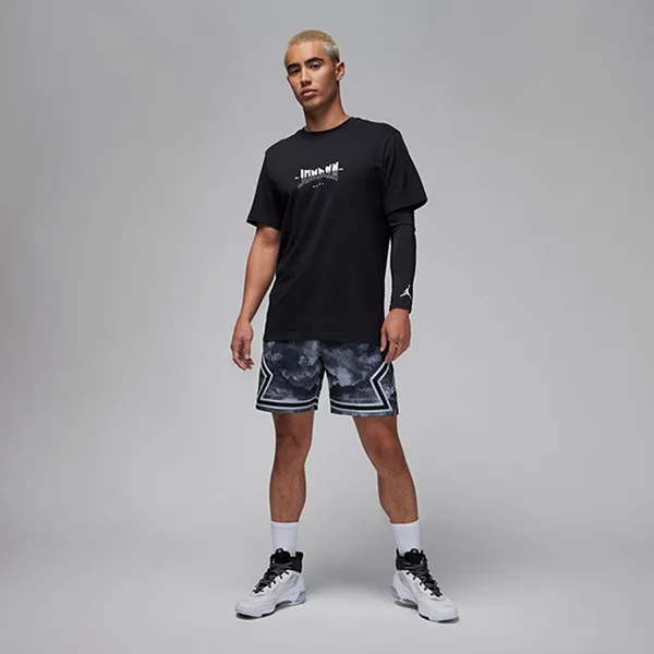 Quần Short Nam Nike Jordan Dri-Fit Sports Diamond FD7650-010 Màu Xám Đen Size XL (Form Á) - Thời trang - Vua Hàng Hiệu