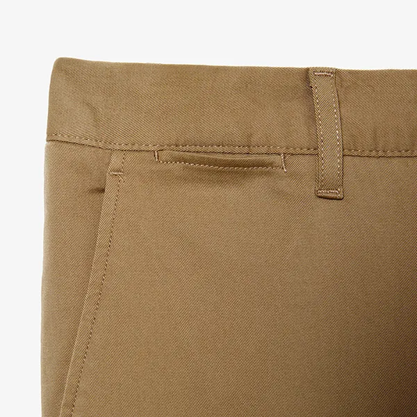 Quần Dài Nam Lacoste Men's Slim Fit Stretch Cotton Pants HH2661 51 CB8 Màu Be Size 29