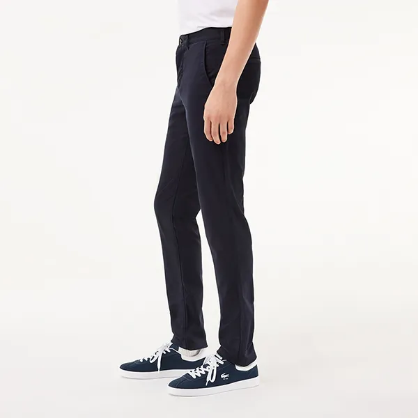 Quần Dài Nam Lacoste Men's Slim Fit Stretch Cotton Pants HH2661 51 HDE Màu Xanh Navy Size 30
